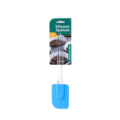 Chef's Companion Scraper Blue Silicone Spatula Scraper Kitchen Utensil Pastry Heat Resistant Dishwasher Safe