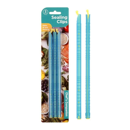 Chef's Companion Sealing Clips Bag Sealing Stick Clip Zip Storage Safe Reusable Easy Sealer Kitchen Food Store