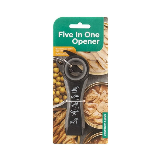 Chefs Companion 5 in 1 Bottle Tops Can Opener Beer Bar Tool Coldie Gift Twist