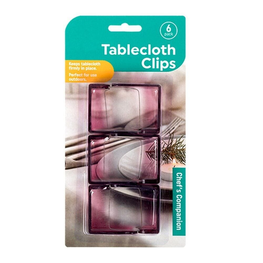 Chefs Companion 6X Tablecloth Clips Desk Table Cloth Cover Clamp Holder Party Wedding Picnic