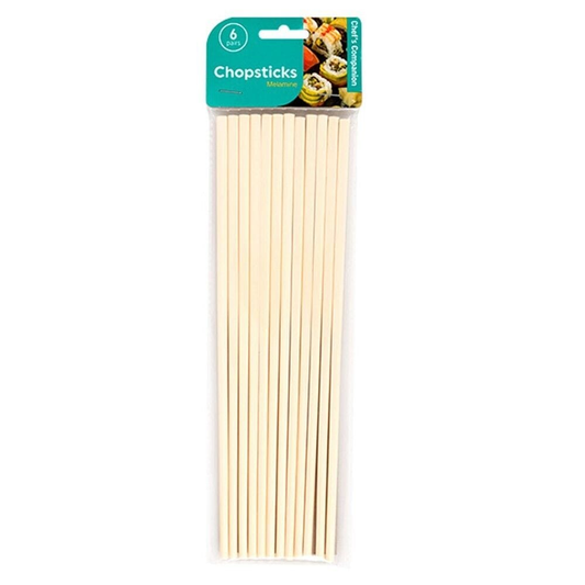 Chefs Companion Chopstick 6 Pairs Classic Asian Chopsticks Plastic Chop Stick Dinner Home Party Gift 24cm