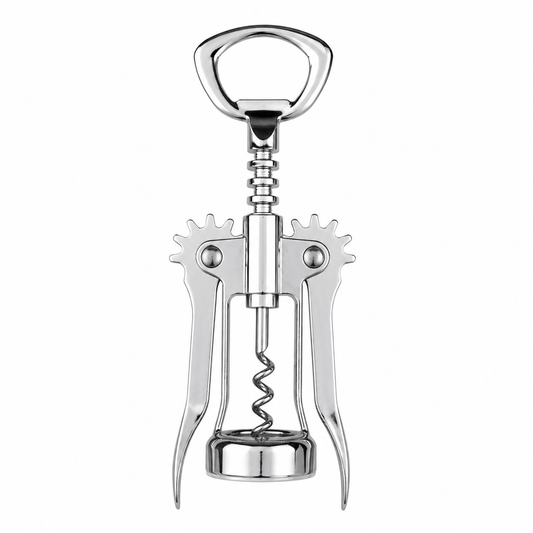 Chefs Companion Corkscrew Winged Corkscrew Wine Bottle Opener Wing Style Handle Stainless Steel Cork