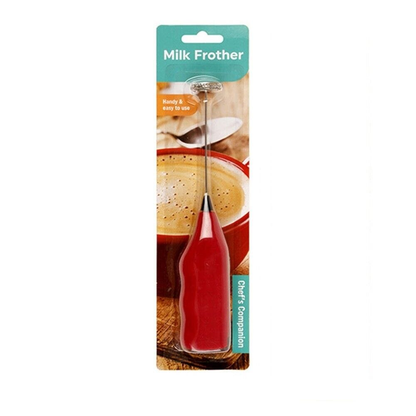 Chefs Companion Foamer Red Mini Foamer Kitchen Tool Milk Frother Egg Beater Stirrer Whisk Mixer Electric