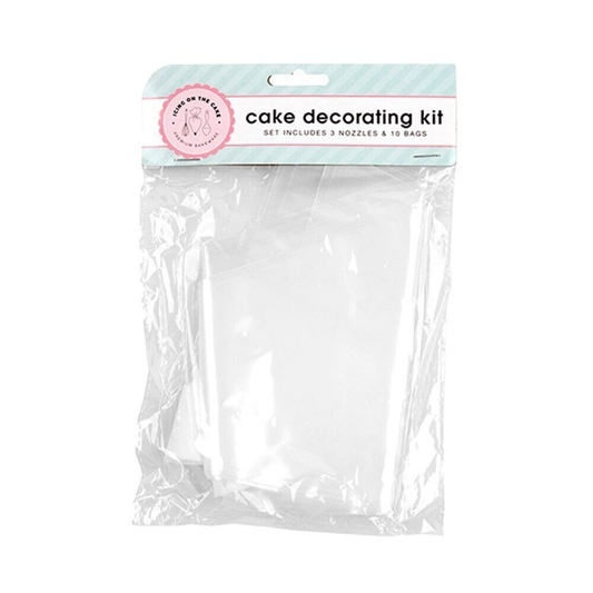 Chefs Companion Icing Piping 10 Disposable Icing Piping Cream Pastry Bag Set Cake Decorating Tool 3pcs Nozzle