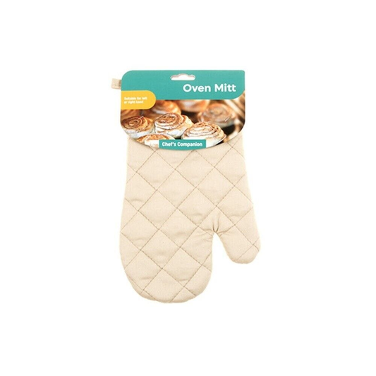 Chefs Companion Kitchen Gloves Beige Oven BBQ Gloves Heat Resistant Proof Mitts Cotton Gloves Kitchen Cooking Baking