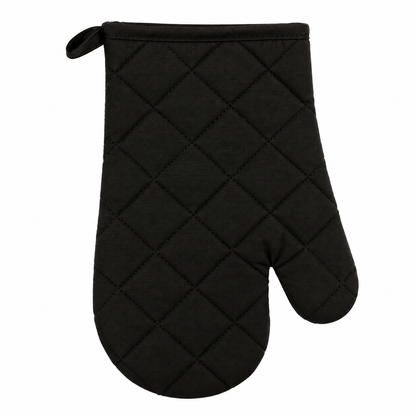 Chefs Companion Kitchen Gloves Black Oven BBQ Gloves Heat Resistant Proof Mitts Cotton Gloves Kitchen Cooking Baking