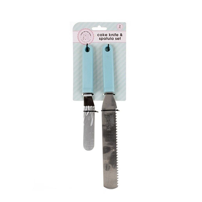 Chefs Companion Knife & Spatula Blue 12" Stainless Steel Butter Knife Cake Icing Spatula Spreader Pastry Decorating