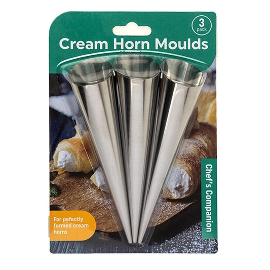 Chefs Companion Mold Stainless Steel Bread Baking Tubes Cannoli Form Cream Horn Mould Pastry Mold