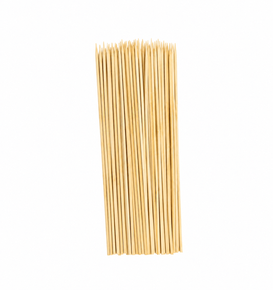 Chefs Companion Skewers Bamboo 80 x Round ECO Skewers BBQ Picnic Barbecue Party Needle 20cm