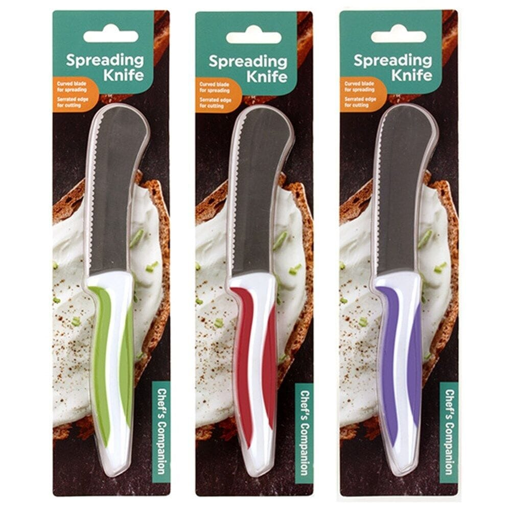 Chefs Companion Spreading Knife Butter Knife Spreader Spreading Scraper Slicer Stainless Steel Spatula Non-slip