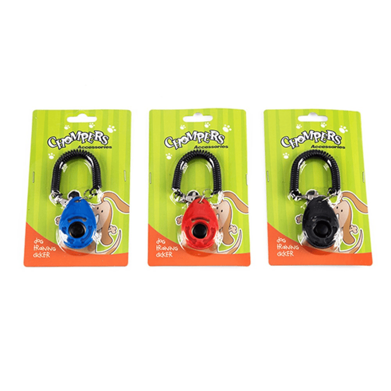 Chompers Pet Care > Dog Supplies > Dog Training Aids Dog Training Clicker Combo to Stop Pet Barking Obedience Train Skills