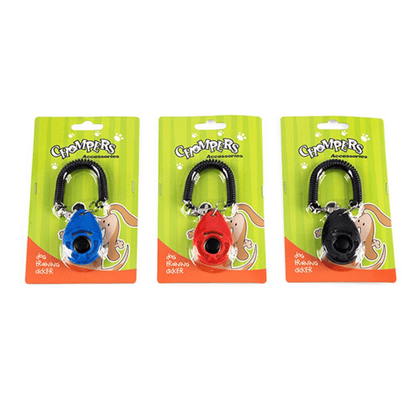 Chompers Pet Care > Dog Supplies > Dog Training Aids Dog Training Clicker Combo to Stop Pet Barking Obedience Train Skills