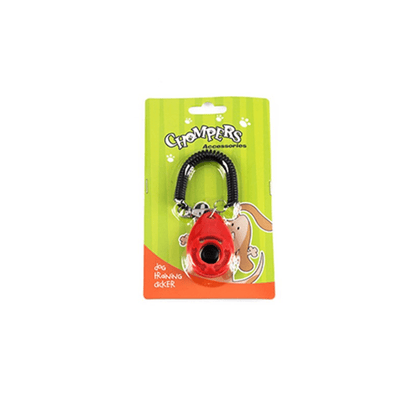 Chompers Pet Care > Dog Supplies > Dog Training Aids Red Dog Training Clicker Combo to Stop Pet Barking Obedience Train Skills