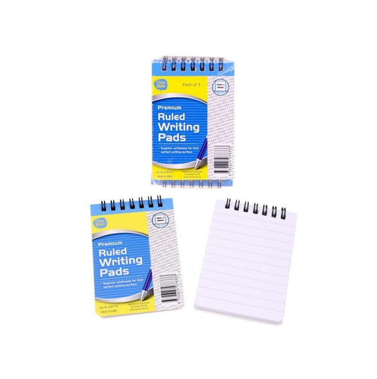 Class Mate 3 Pack Mini Writing Pads 74mm x 105mm A7 Lined Notepads Pocket Size Jotter Memo