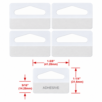 Class Mate Adhesive hooks 20 Plastic Hang Tab with Adhesive hook hole Style Hang sell stock Shop Retail