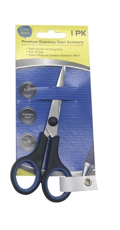Class Mate Craft scissors Blue 1pk Craft Scissors School Office Home Student Paper Cut Art Craft Tool Shears
