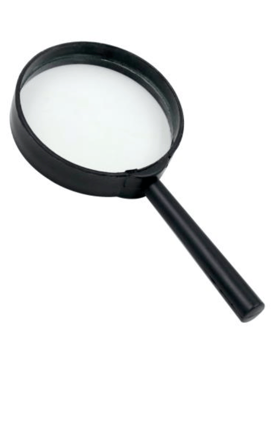 Class Mate Magnifier 60mm Jet Black Magnifying Glass Lens Tool Magnifier Zoom Reading Repair Craft