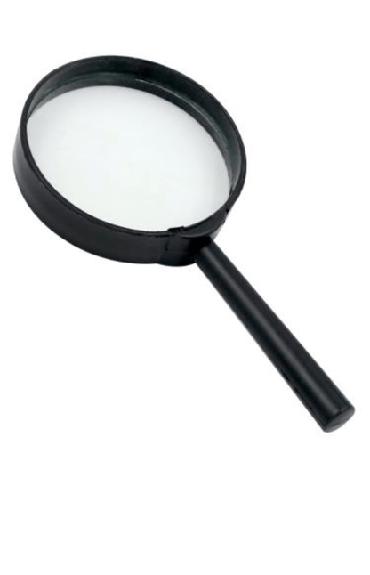 Class Mate Magnifier 60mm Jet Black Magnifying Glass Lens Tool Magnifier Zoom Reading Repair Craft