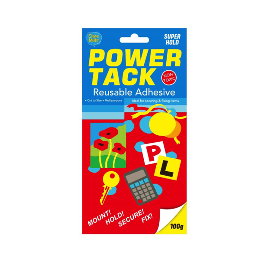 Class Mate Tack 100g Power Tack Re-usable Adhesive Hold up Poster Clean Keyboard Office Picture