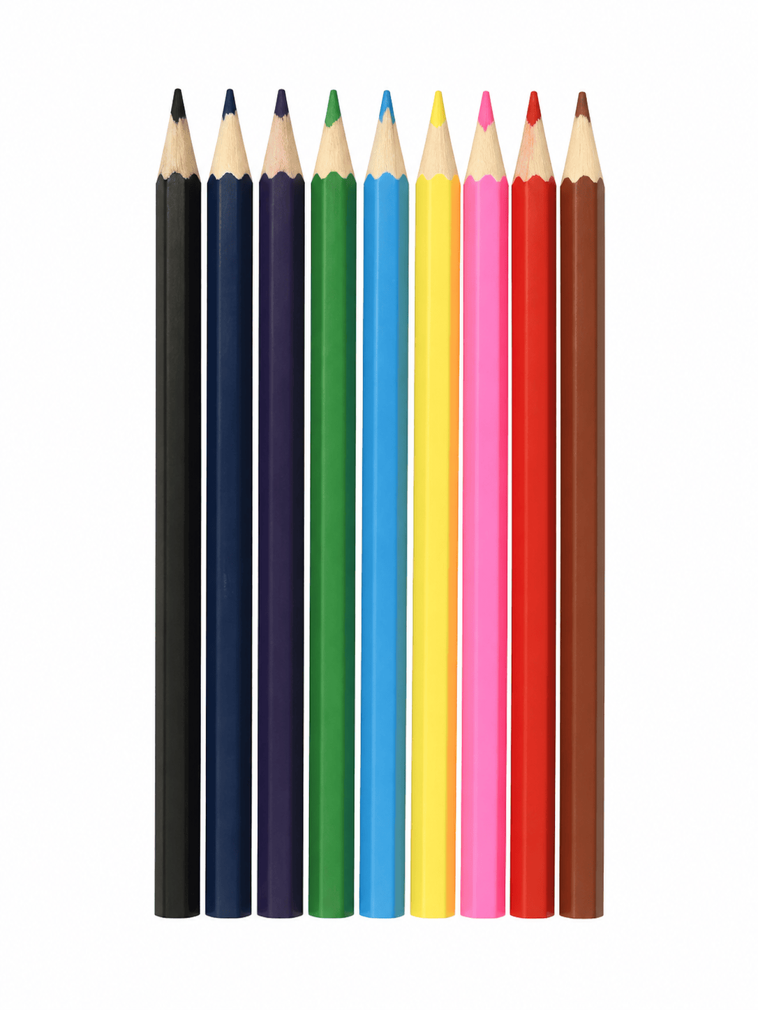 Colouring Kids Pencils 10 Colour Premium Jumbo Pencils Drawing Art Colouring Sketching School Office