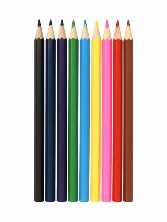 Colouring Kids Pencils 10 Colour Premium Jumbo Pencils Drawing Art Colouring Sketching School Office