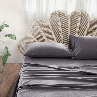 Cosy Club Home & Garden > Bedding > Bed Sheets Cosy Club Cotton Bed Sheets Set Black Cover Single