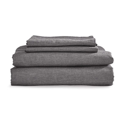 Cosy Club Home & Garden > Bedding > Bed Sheets Cosy Club Cotton Bed Sheets Set Black Cover Single