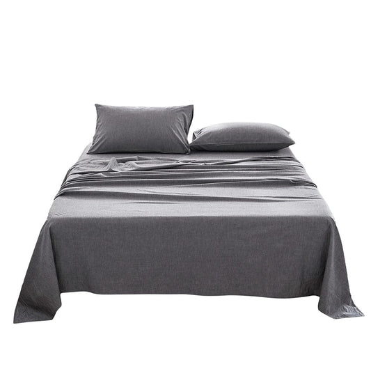 Cosy Club Home & Garden > Bedding > Bed Sheets Cosy Club Cotton Bed Sheets Set Black Cover Single