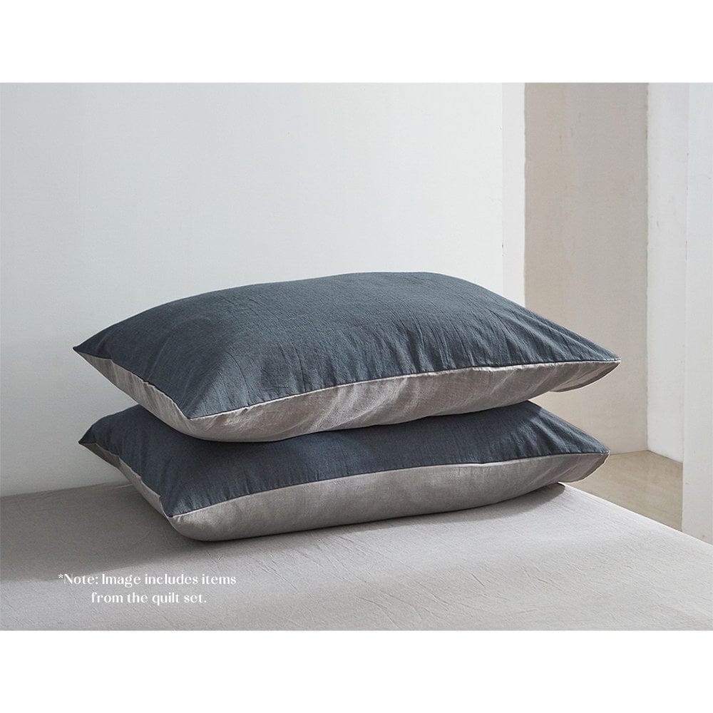 Cosy Club Home & Garden > Bedding > Bed Sheets Cosy Club Cotton Bed Sheets Set Navy Grey Cover Single