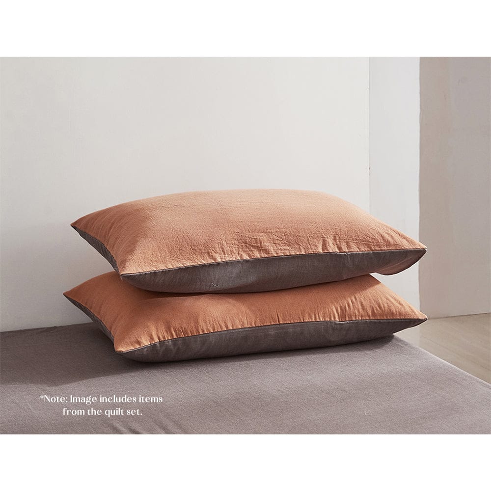 Cosy Club Home & Garden > Bedding > Bed Sheets Cosy Club Cotton Bed Sheets Set Orange Brown Cover Single