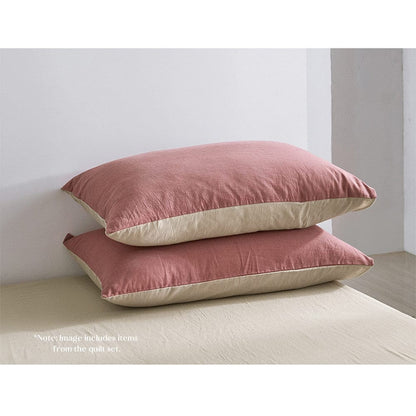 Cosy Club Home & Garden > Bedding > Bed Sheets Cosy Club Cotton Bed Sheets Set Red Beige Cover Double