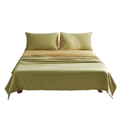 Cosy Club Home & Garden > Bedding > Bed Sheets Cosy Club Cotton Bed Sheets Set Yellow Cover Single