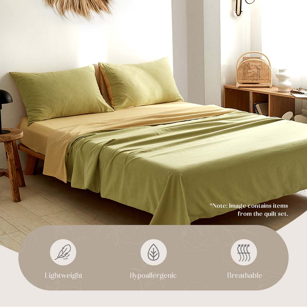 Cosy Club Home & Garden > Bedding > Bed Sheets Cosy Club Cotton Bed Sheets Set Yellow Cover Single