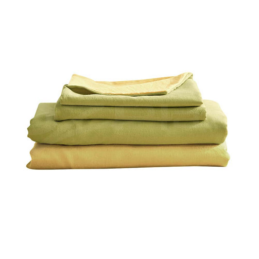 Cosy Club Home & Garden > Bedding > Bed Sheets Cosy Club Cotton Bed Sheets Set Yellow Cover Single
