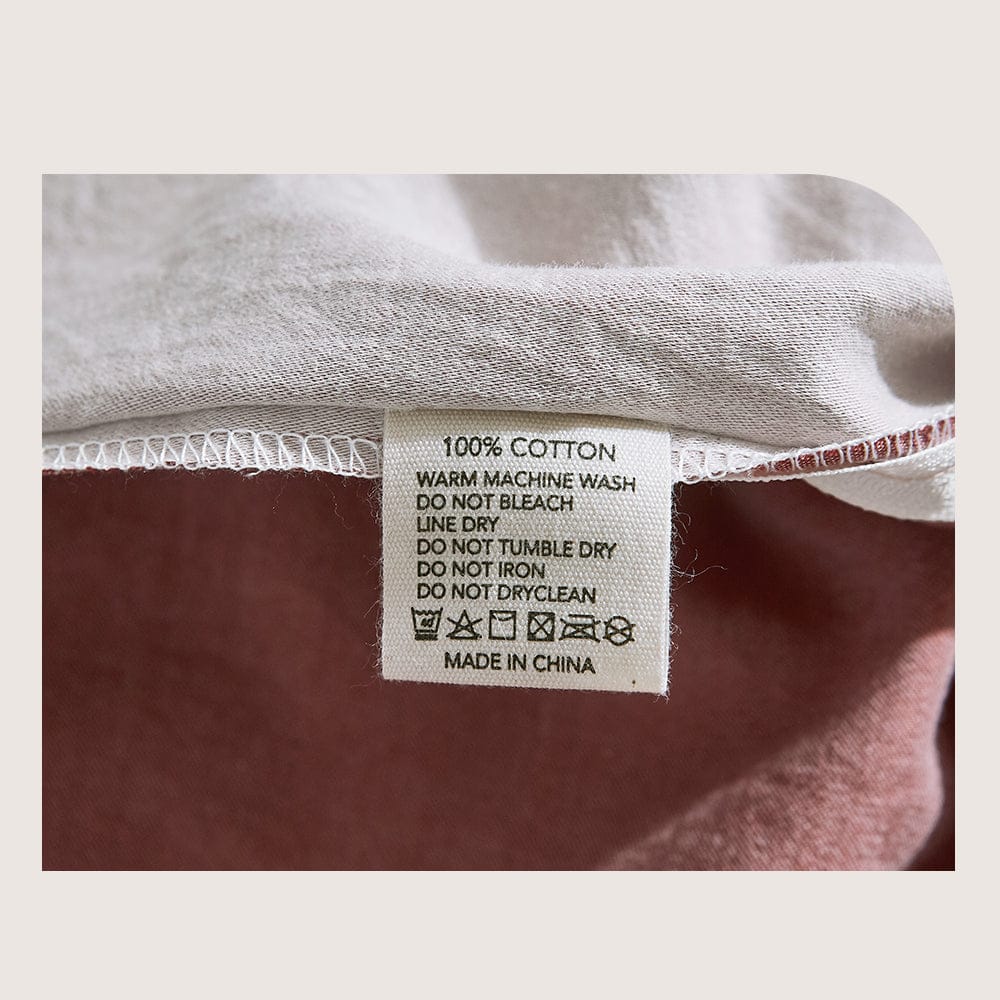 Cosy Club Home & Garden > Bedding > Duvet Covers Cosy Club Cotton Cover Quilt Cover Set Vanilla Rhubarb Single