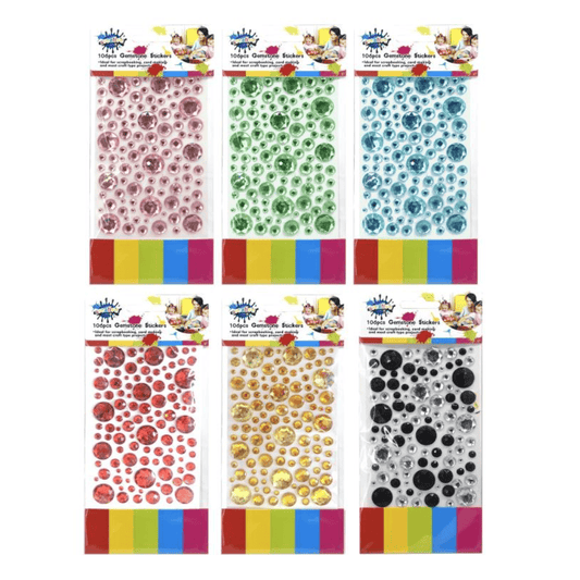 Create-it Stickers 106pcs Self Adhesive Crystal Gemstone Sticker Scrapbook Craft Decoration Decal