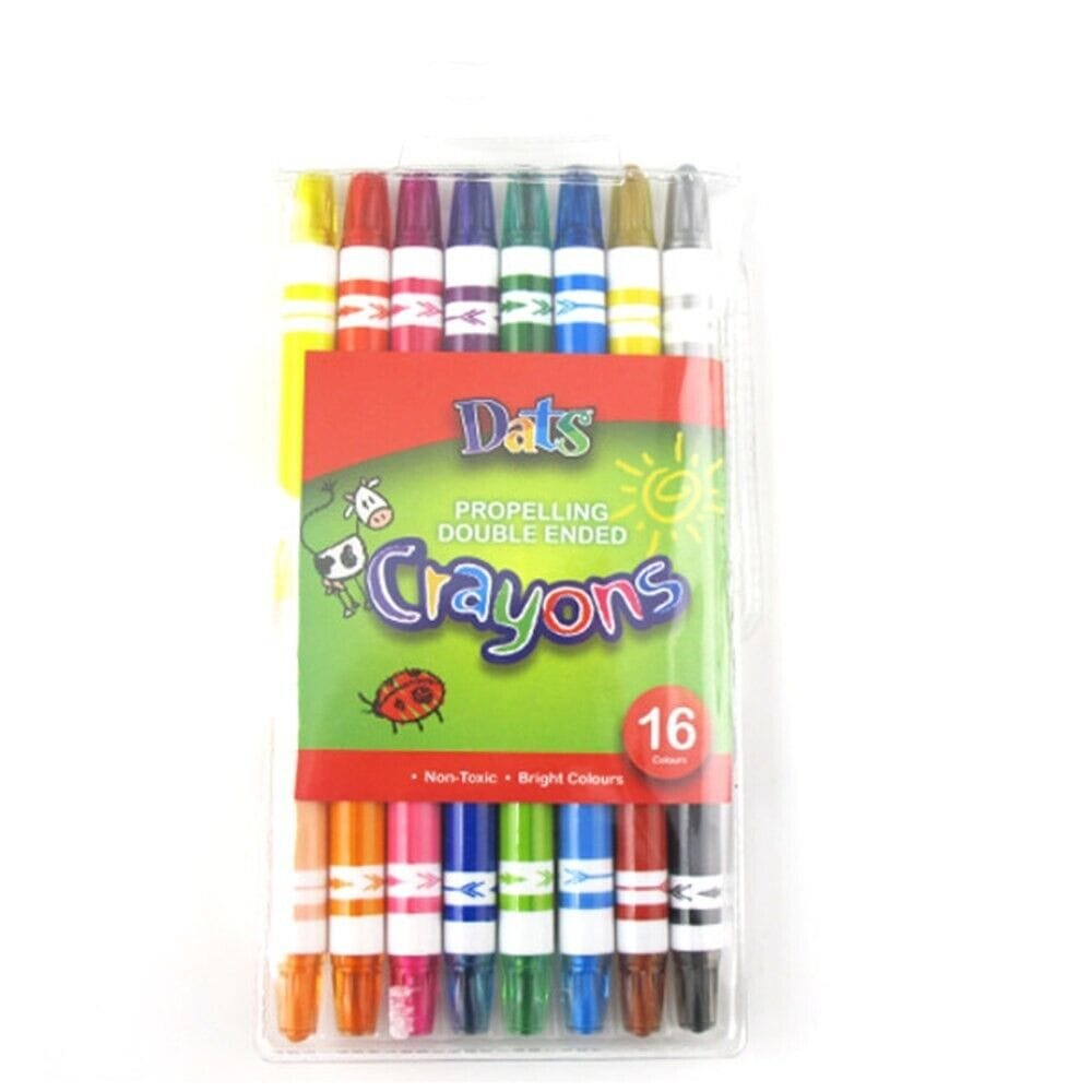 Dats 16 Colours Propelling Crayons Assorted Twist Crayon Non Toxic Kids Painting