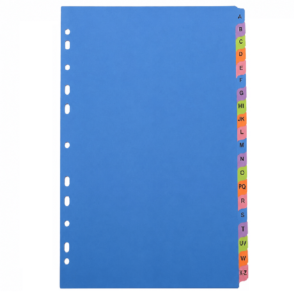 Dats 20 Tab Bright Dividers A4 file Dividers indices document Organizer Office  AZ