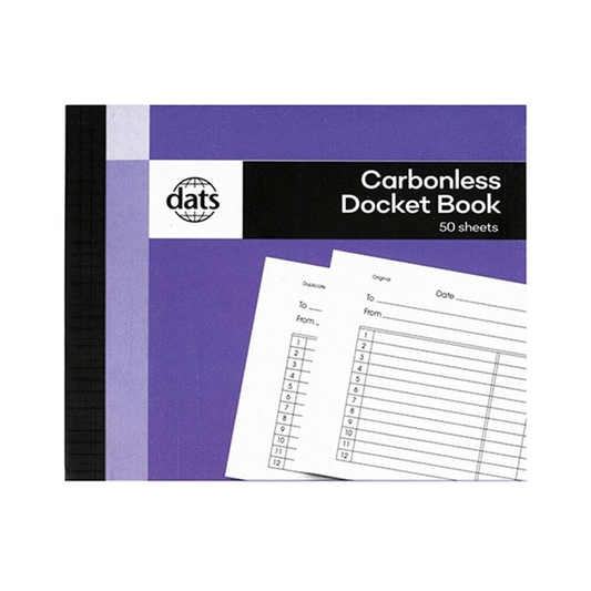 Dats 50 Page Carbonless Order Docket Book Office Shop Business