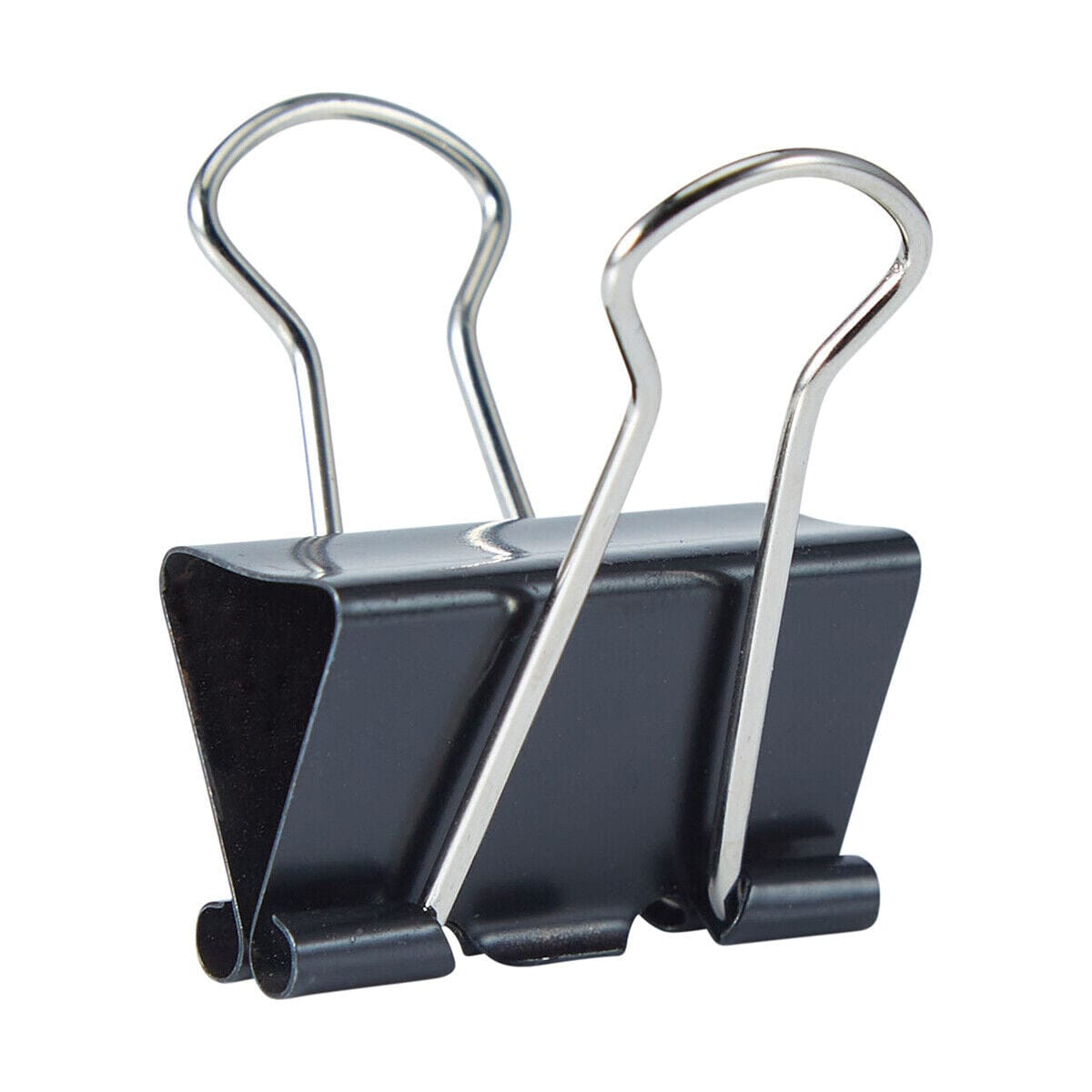 DATS 6x Foldback Clips Black Steel Binder Bulldog Clip Paper Office Document 25mm