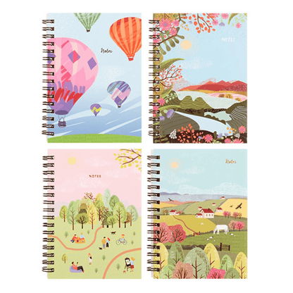 Dats A5 Ruled Notebook Note Book Stationery Office School 120 Pages Card Cover 70gsm