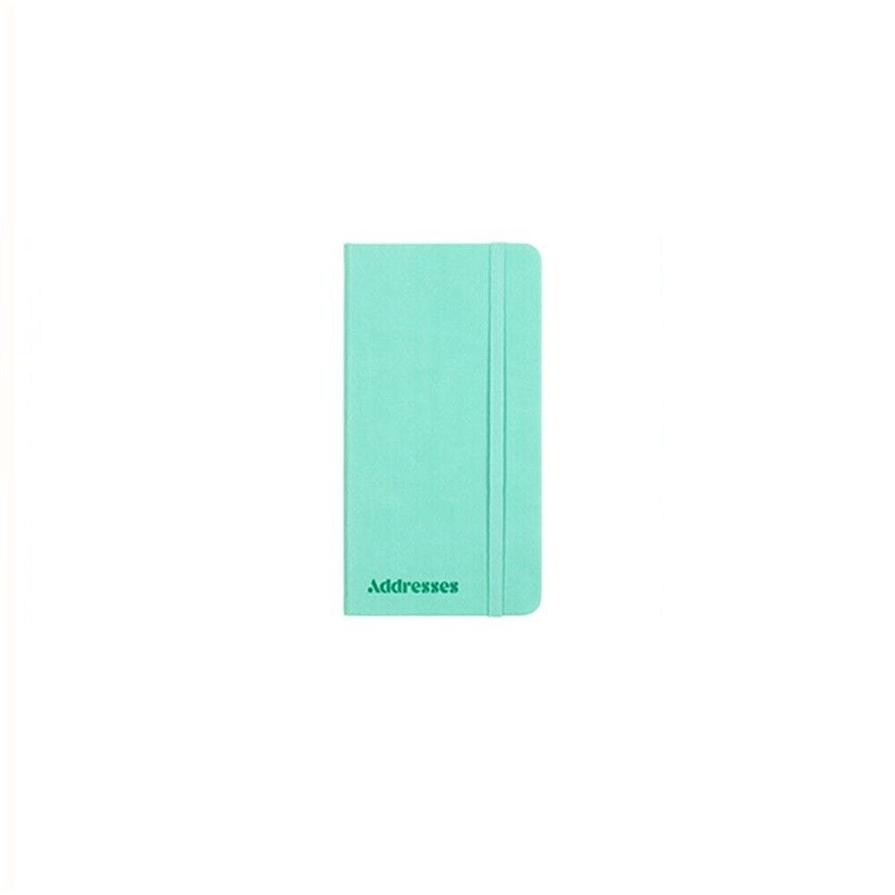 Dats Address Book Green Slim Cover Address Book with Elastic A-Z Phone E-mail Web Office Telephone