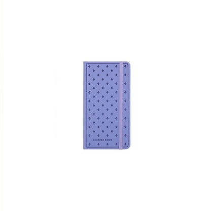 Dats Address Book Purple Slim Cover Address Book with Elastic A-Z Phone E-mail Web Office Telephone