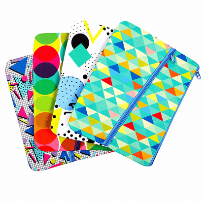 Dats Bag Spots Large Pencil Case Office Mesh 2 Zipper Stationery Bag School Document Bag A4