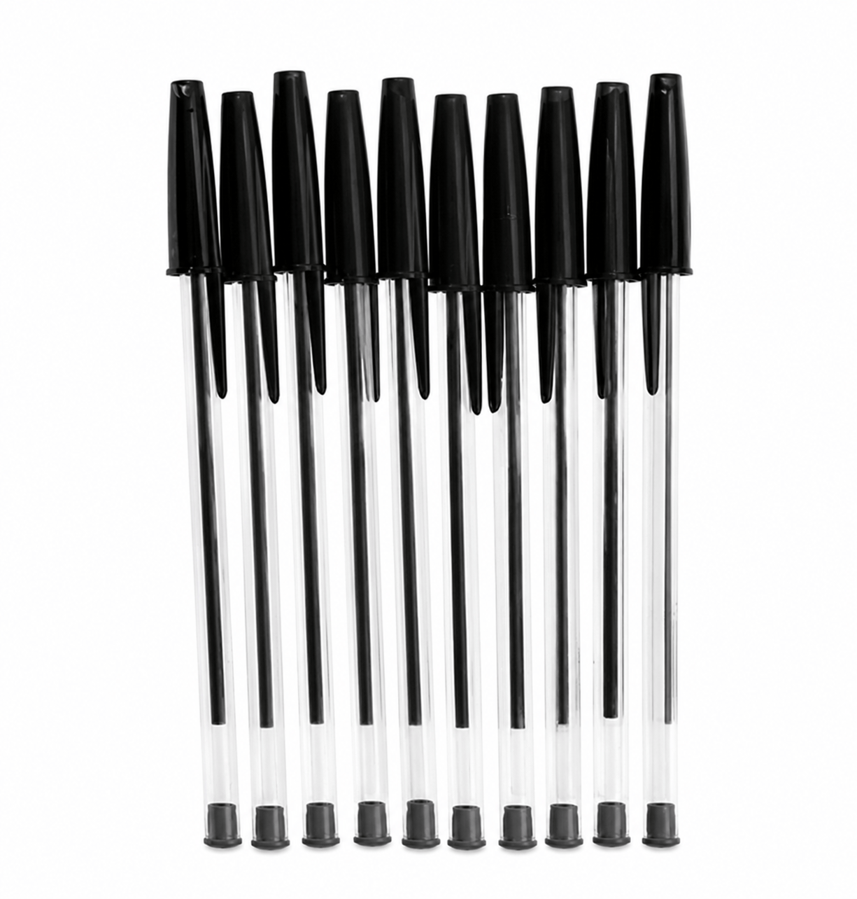 Dats Ballpoint Pens 10 x Ballpoint Pens 1.0mm Black Ink Pen School Office Stationery
