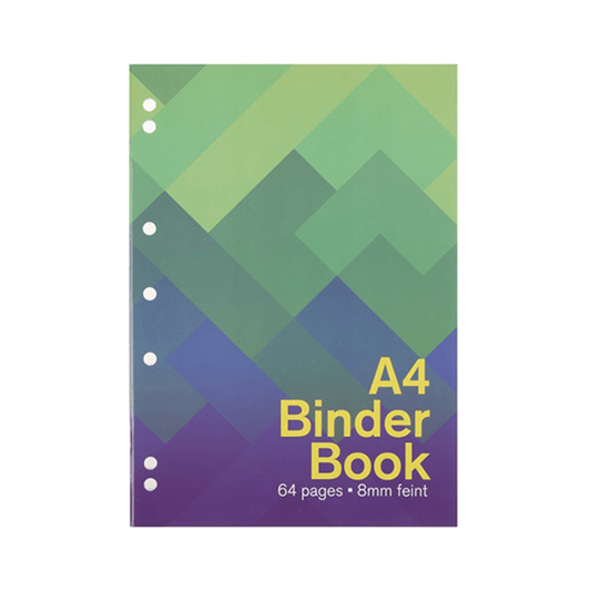 Dats Book Binder A4 8mm Ruled 64pg 210x297mm Exercise Book School Office Note