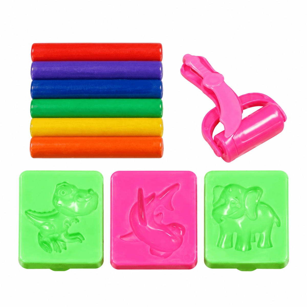 Dats Clay Craft Polymer Clay Soft Modelling Moulding Strip Plasticine DIY Toys Stick 11pcs