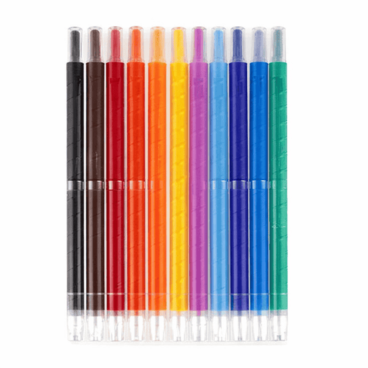 Dats Crayons 10 Propelling Crayons Assorted Colours Twist Crayon Non Toxic Kids Painting