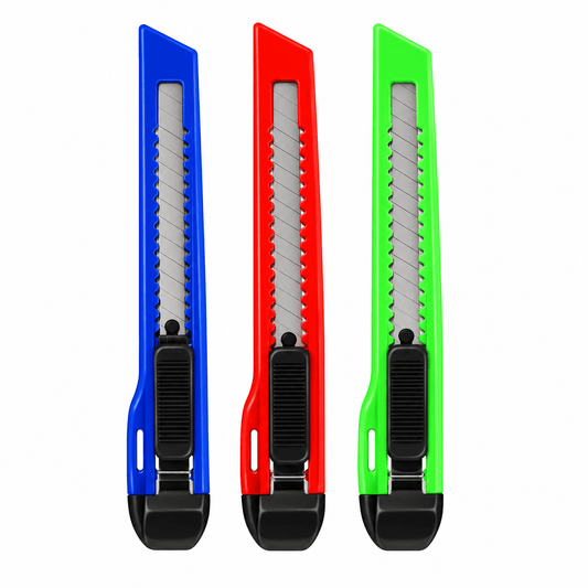 Dats Cutter 3x Utility Large Safety Knife Retractable Box cutter Blade Snap Off Razor 14mm