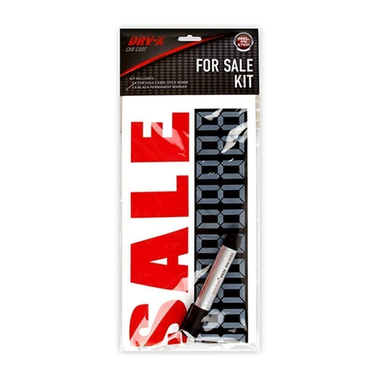 Dats Decal For SALE Sign Label with Black Marker for Car Boat Window Sticker 57 x 15cm